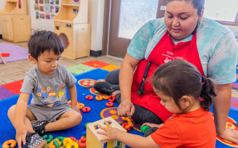 playing with children